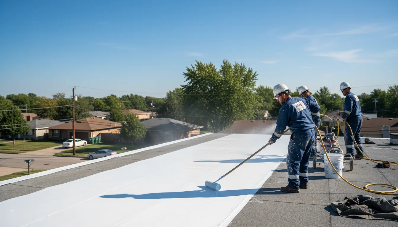 Commercial roof coating in Kingfisher, OK near me
